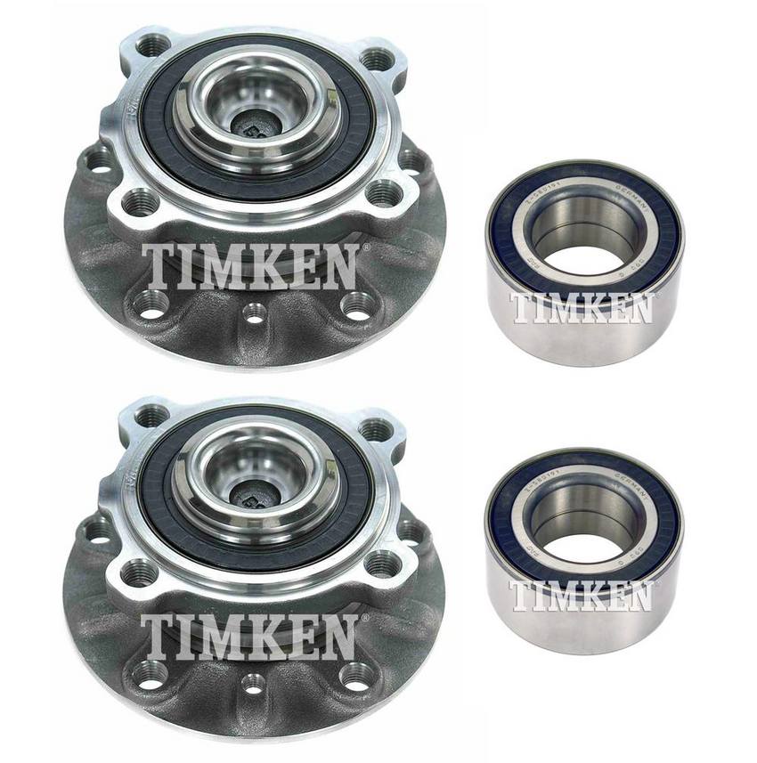 BMW Wheel Bearing and Hub Assembly Kit - Front and Rear 33411090505 - Timken 2880941KIT